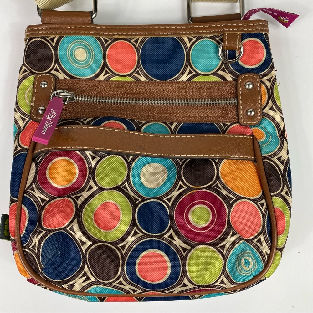 Lily Bloom Multicolor Circle Pattern Mini Crossbo… - image 2